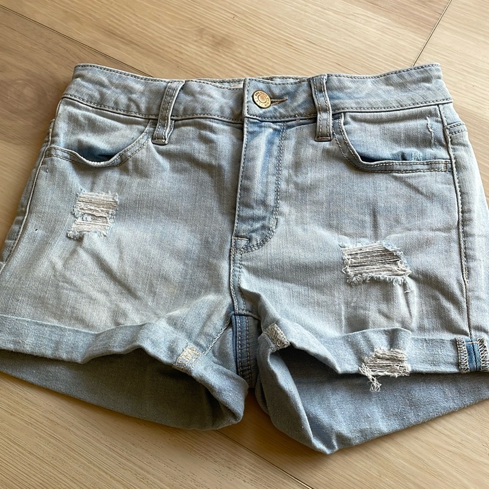 Pacsun super stretch shortie jean shorts.